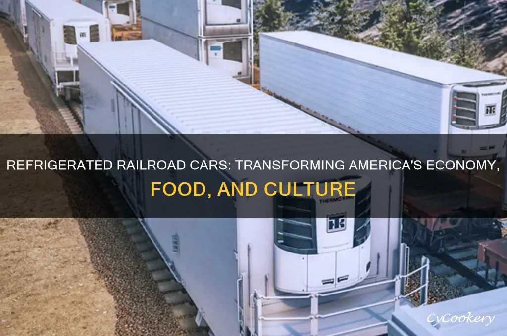 how did the refrigerated railroad car changed america