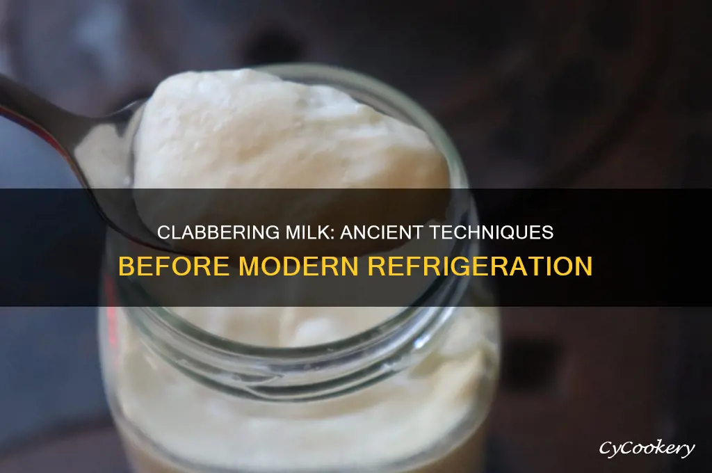 how did they clabber milk before refrigeration