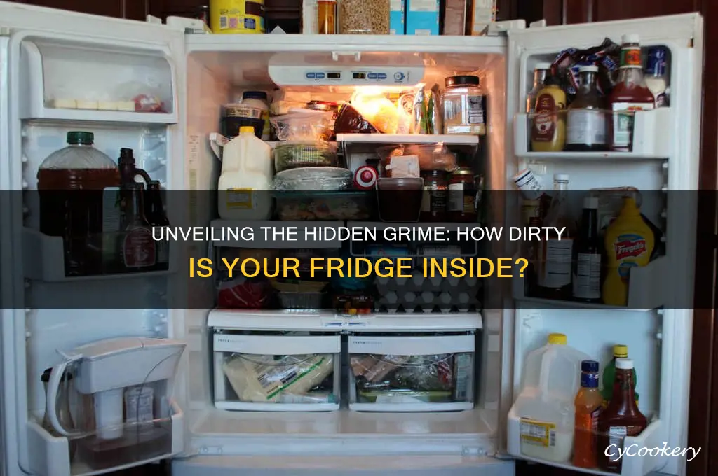 how dirty is the inside of a refrigerator