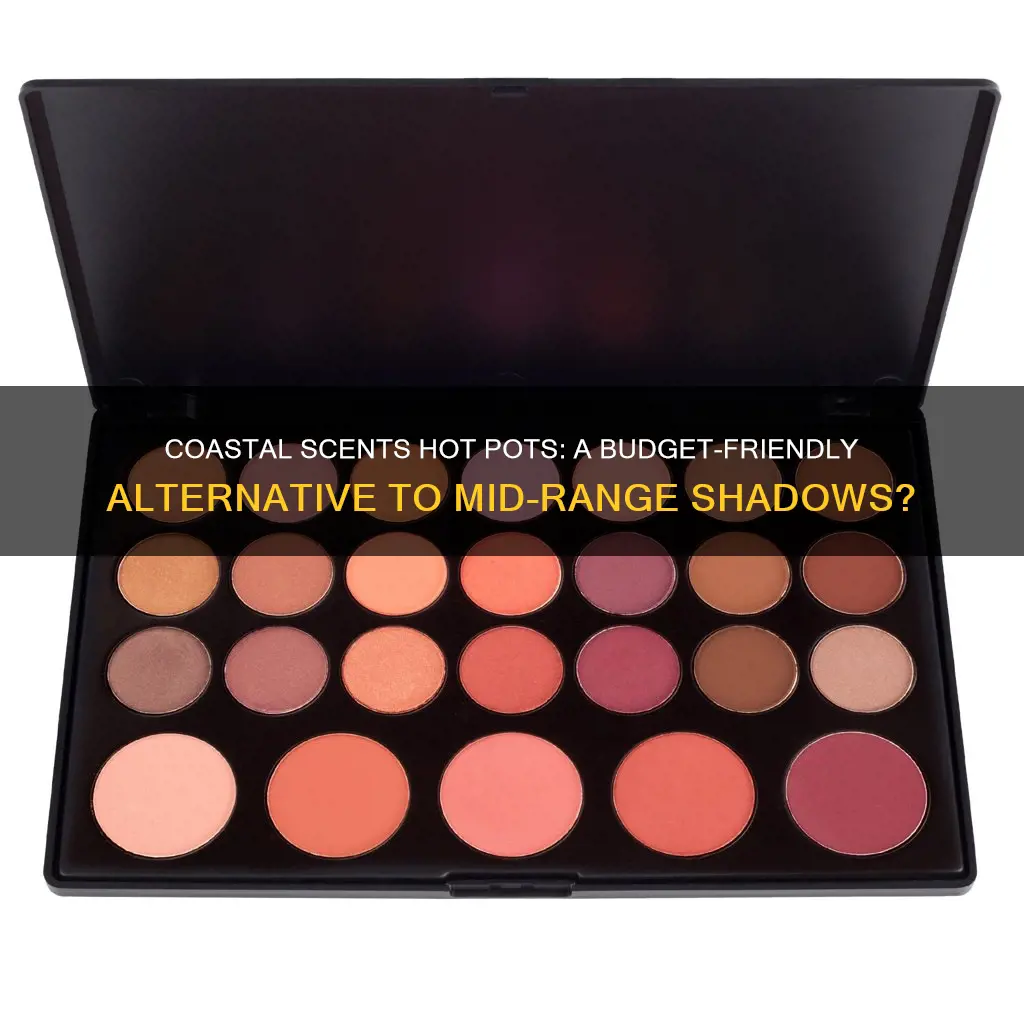 how do coastal scent hot pots compare to mid-range shadows