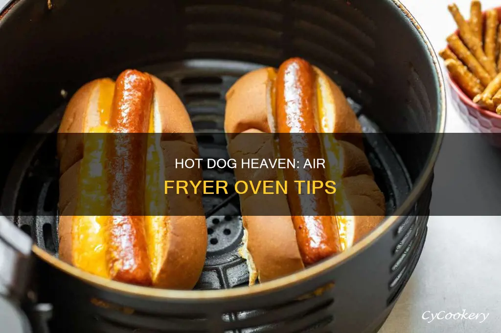 how do cook hot dogs in power air fryer oven