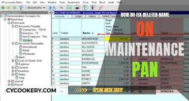 Quickly Recover a Deleted Name from Your Maintenance Pan