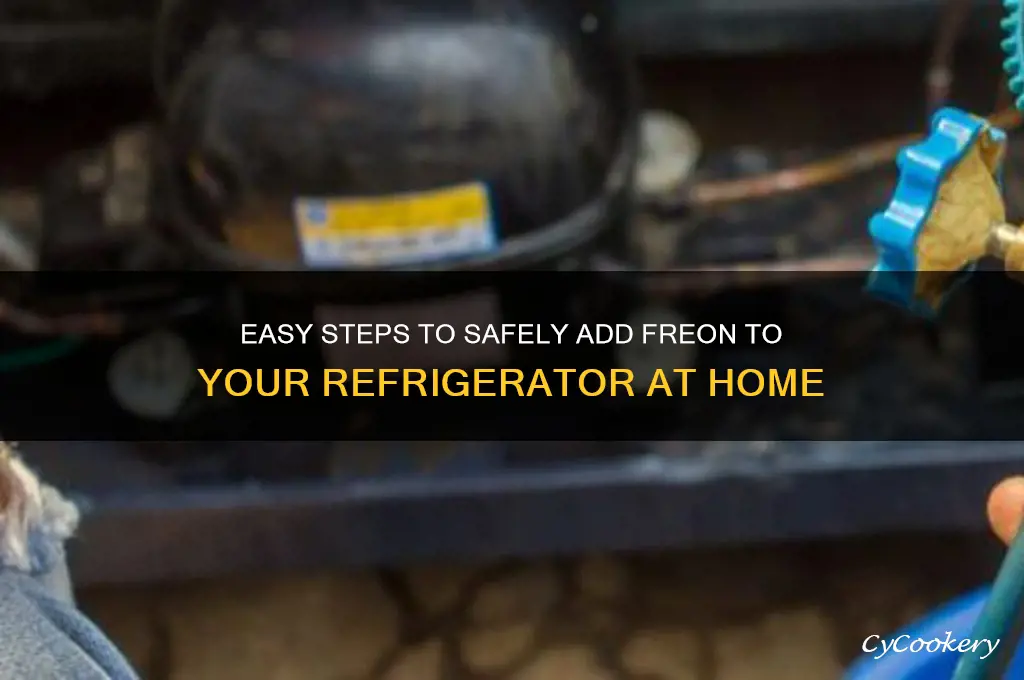 how do i add freon to my refrigerator