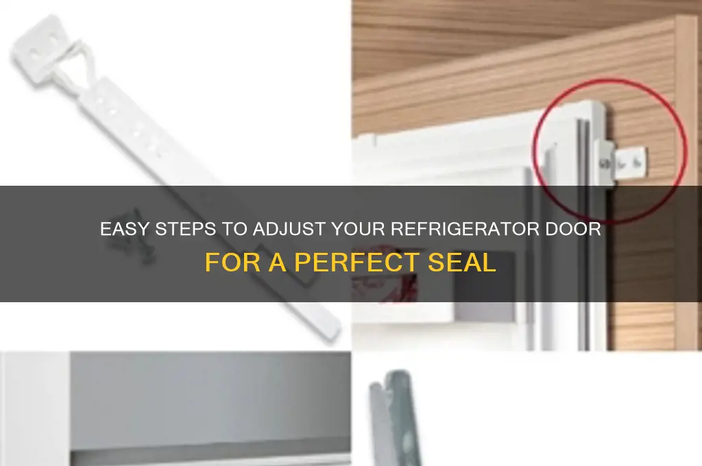 how do i adjust my refrigerator door