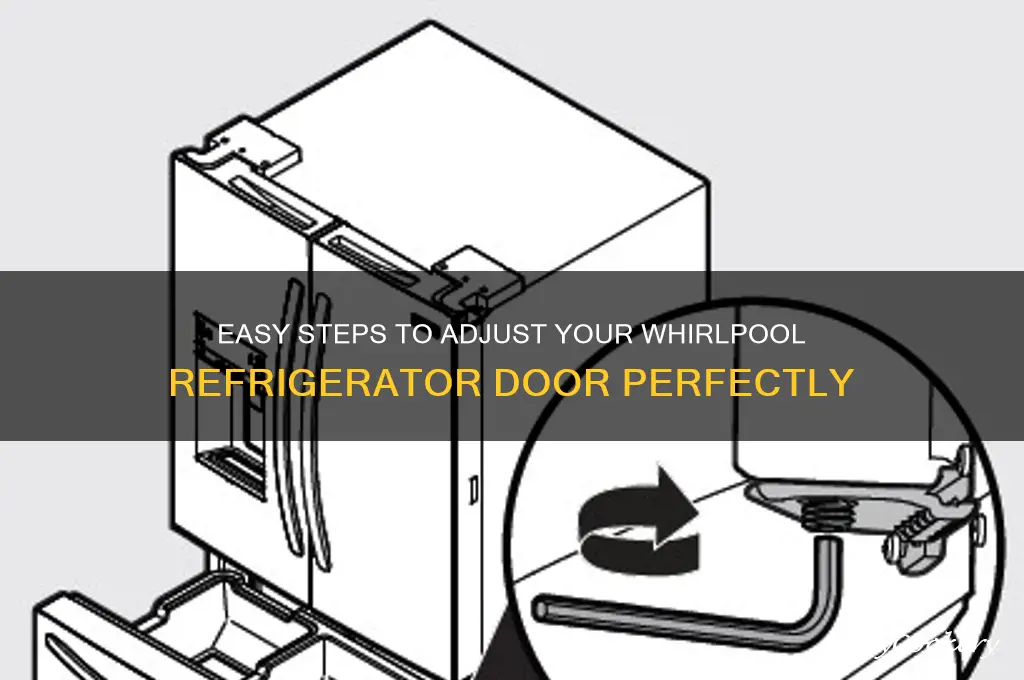 how do i adjust my whirlpool refrigerator door