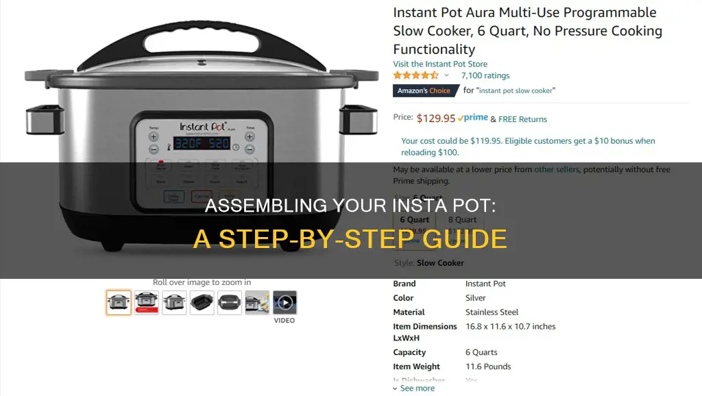 how do I assemble my insta pot pressure cooker