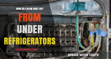 Easy Steps to Safely Blow Dust from Under Refrigerators