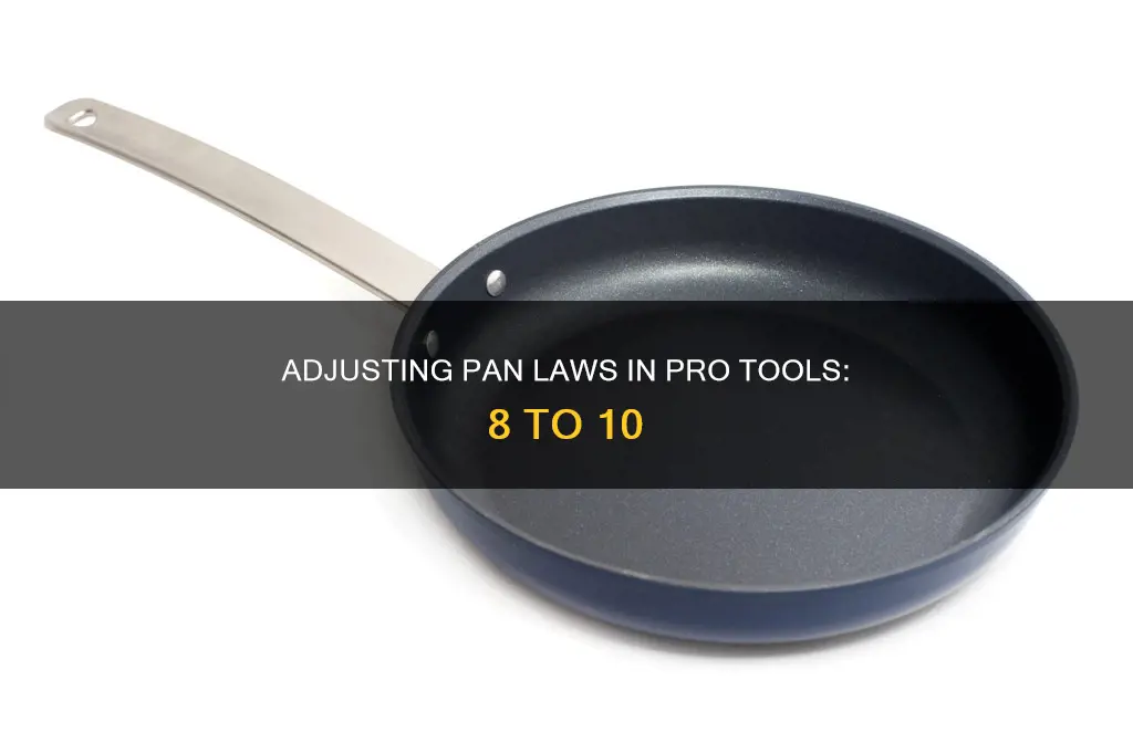 how do I change pro tools pan law settings