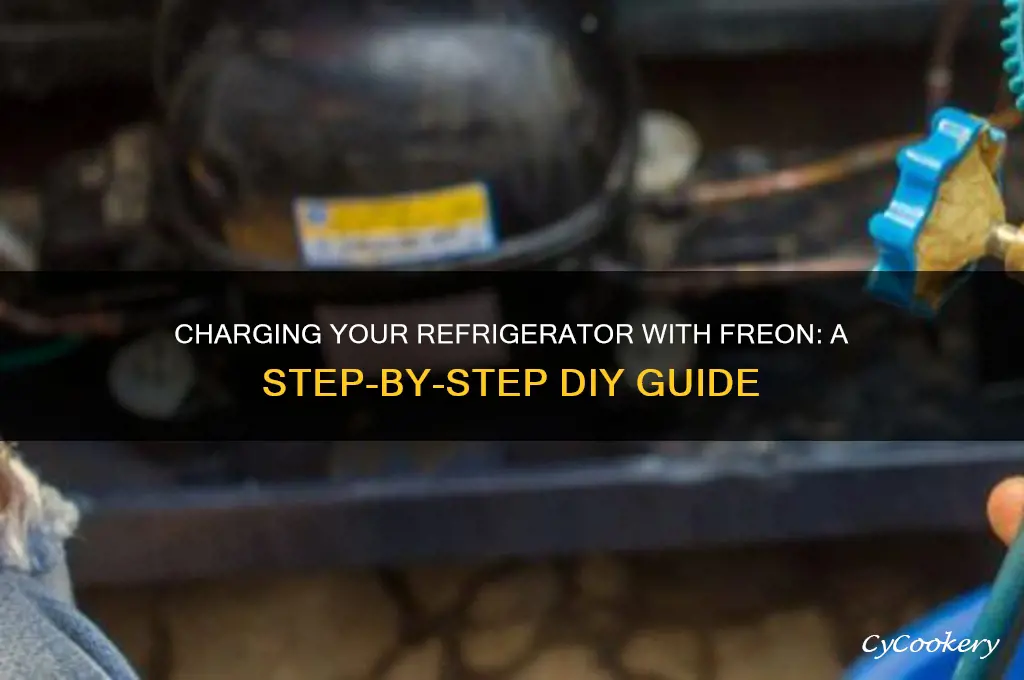 how do i charge my refrigerator with freon