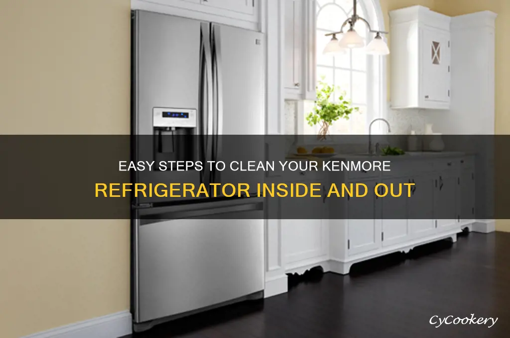 how do i clean my kenmore refrigerator