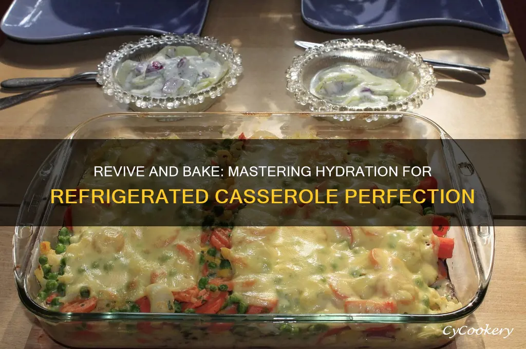 how do i cook and hydrate a refrigerated casserole