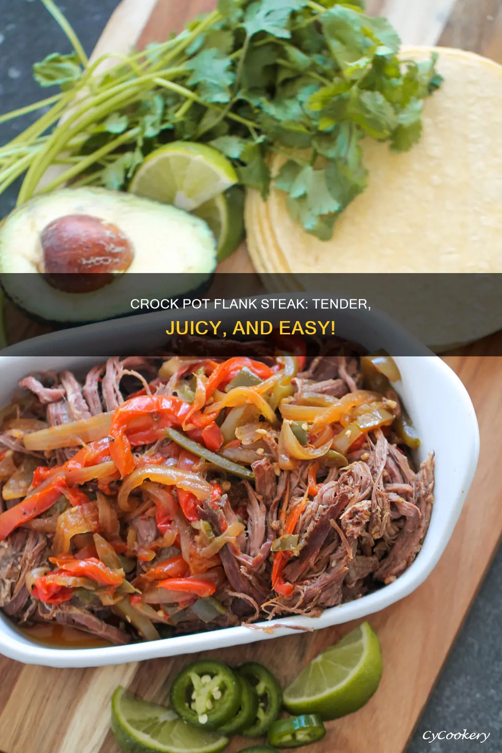 how do I cook flank steak in the crock pot