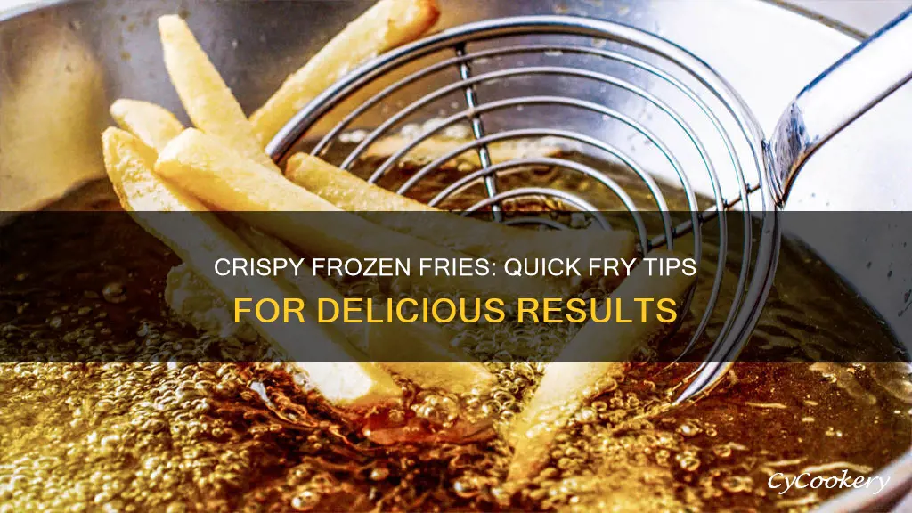 how do i cook frozen fries in the dep fryer