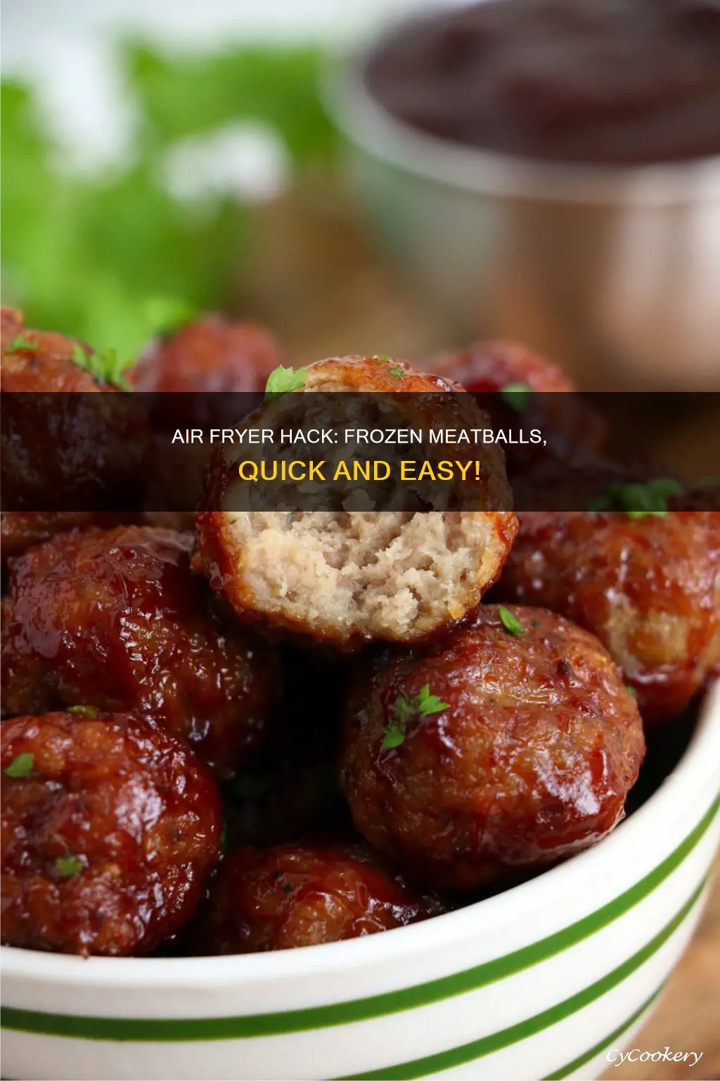 how do i cook frozen meatballs in the air fryer
