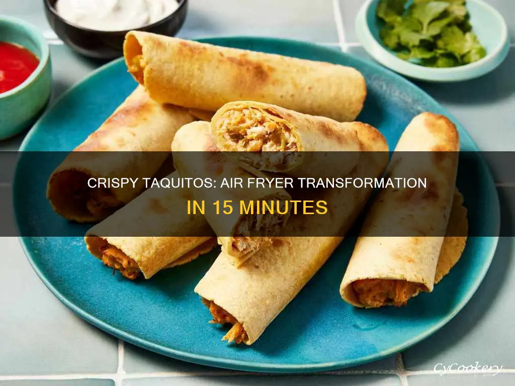 how do i cook frozen taquitos in an air fryer