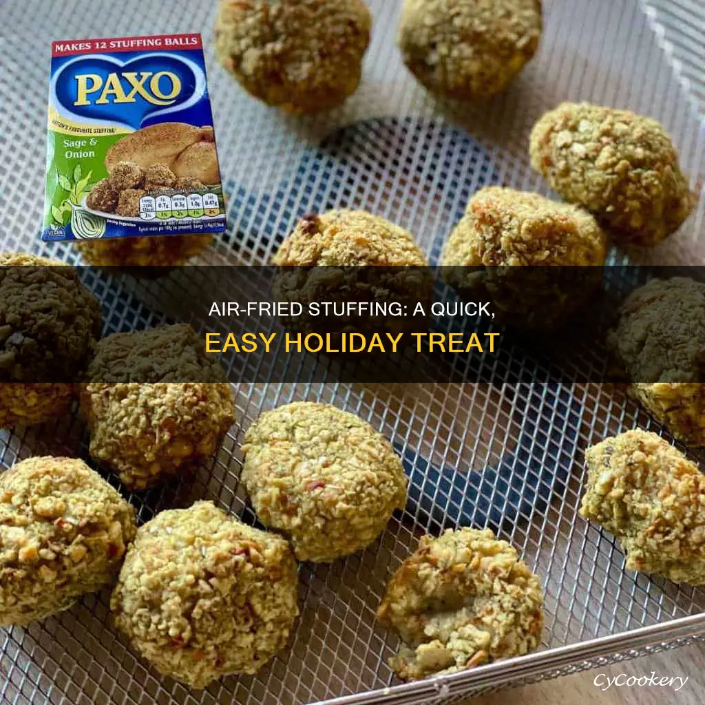 how do i cook stuffing in an air fryer