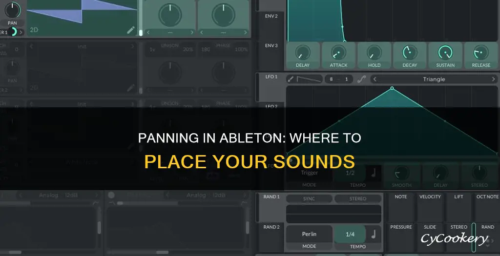 how do I decide where to pan ableton