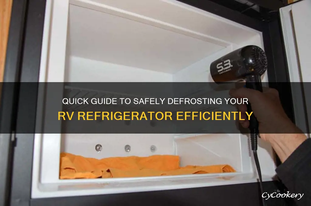how do i defrost my rv refrigerator