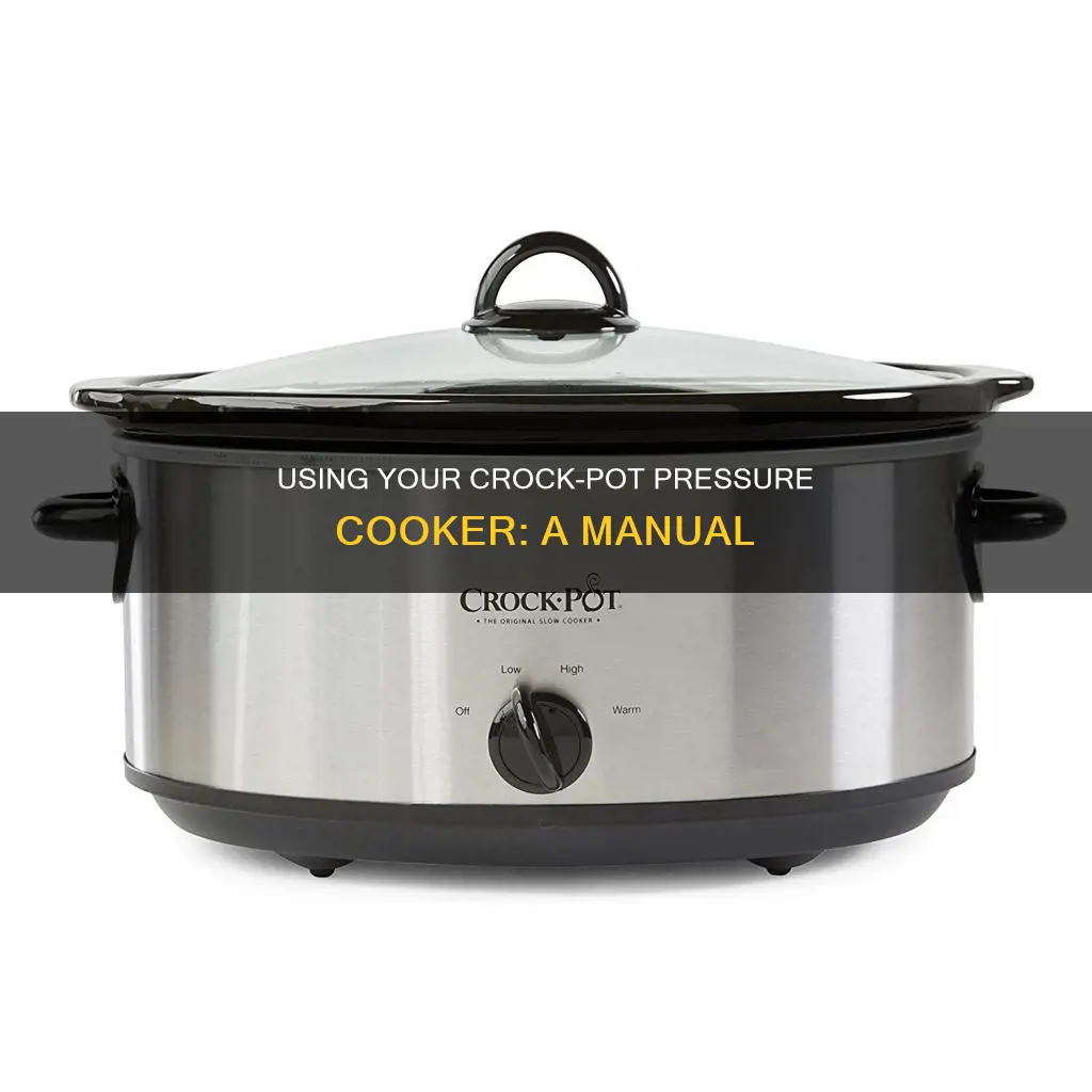 how do I do manual on crock pot pressure cooker