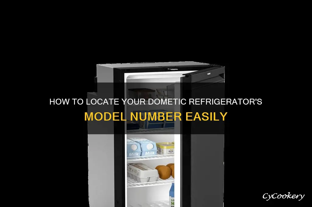 how do i find model number of dometic refrigerator