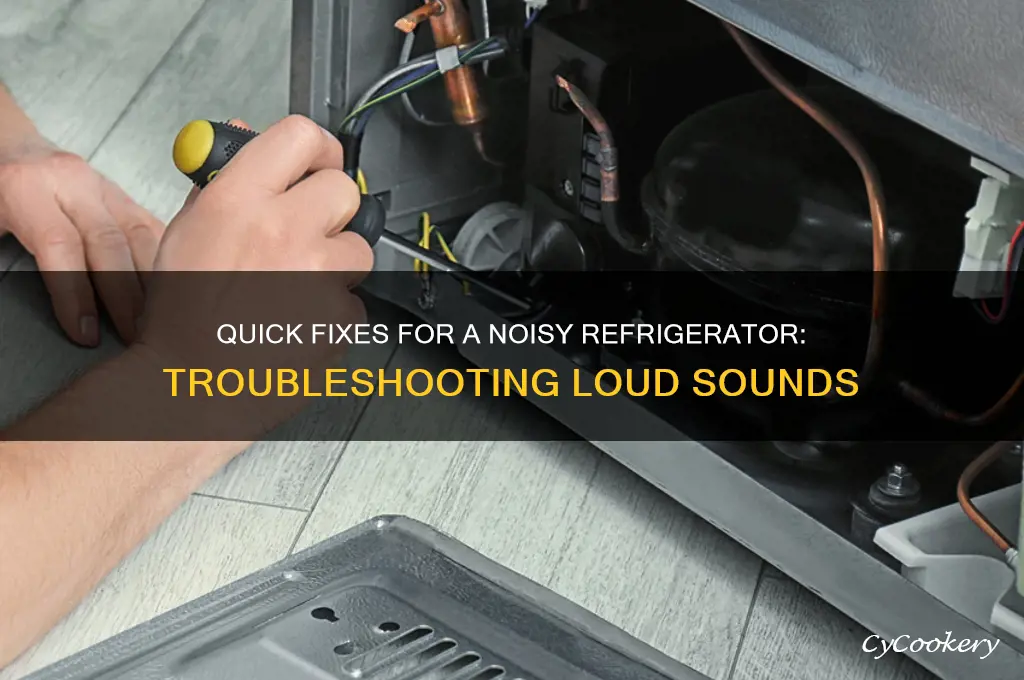 how do i fix a refrigerator with loud noise