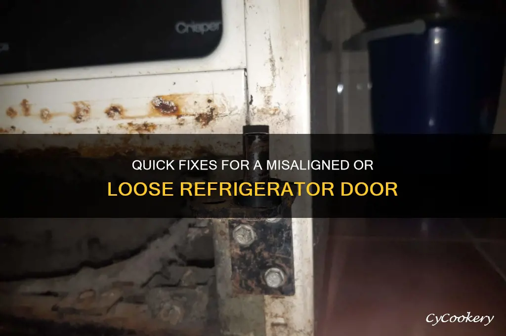 how do i fix my refrigerator door