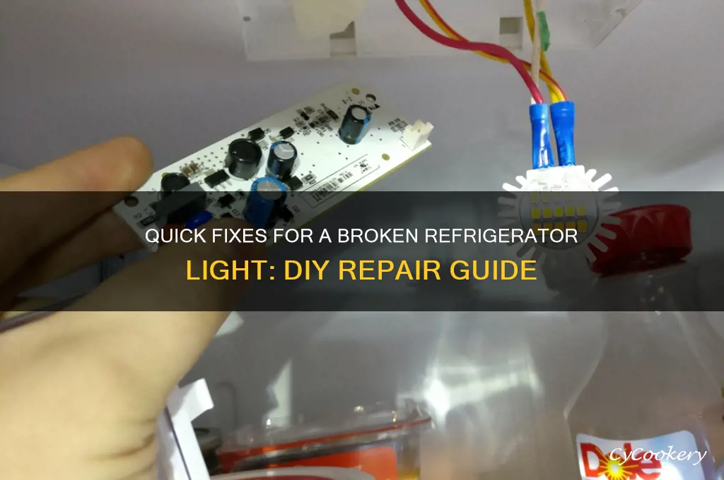 how do i fix my refrigerator light