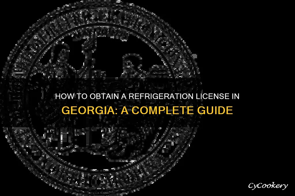 how do i get a refrigeration license in georgia