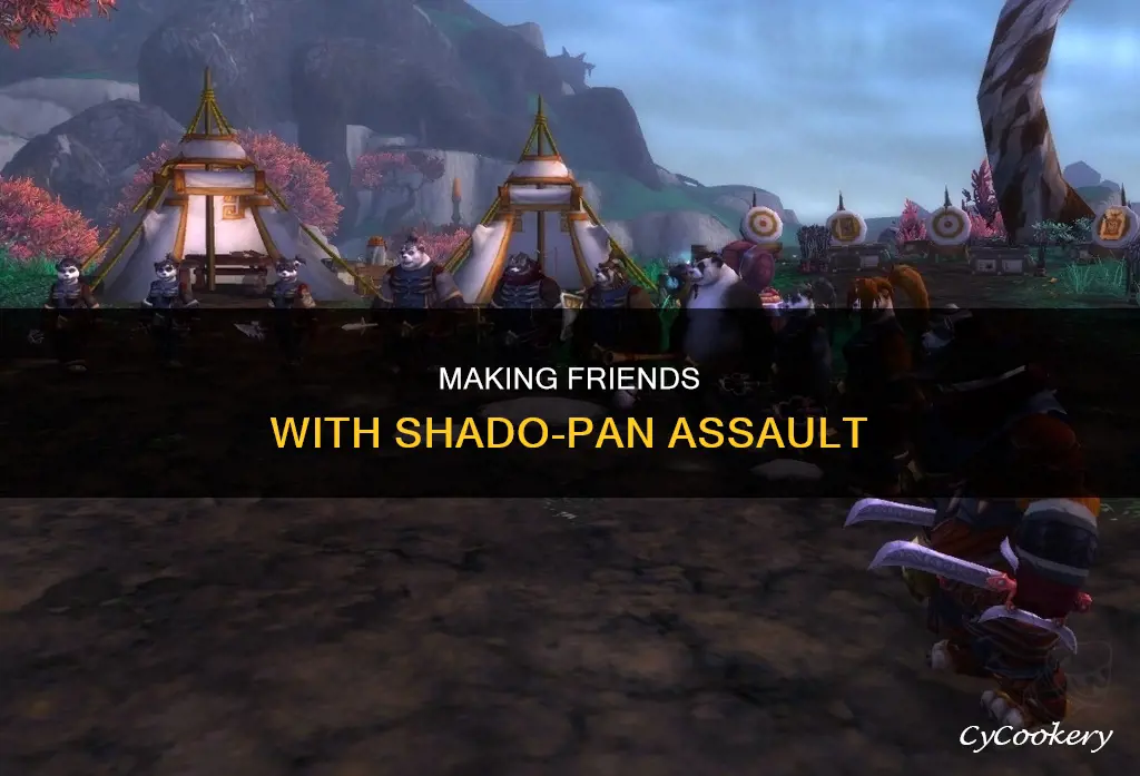 how do I get friendly with shado pan assault