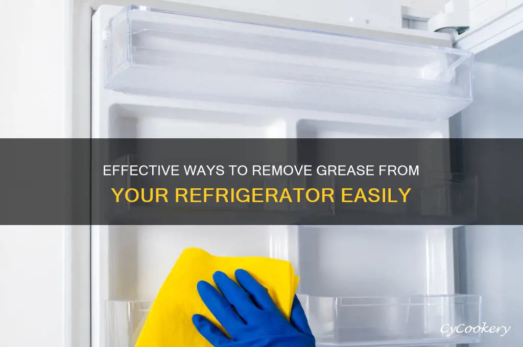 how do i get grease off of my refrigerator
