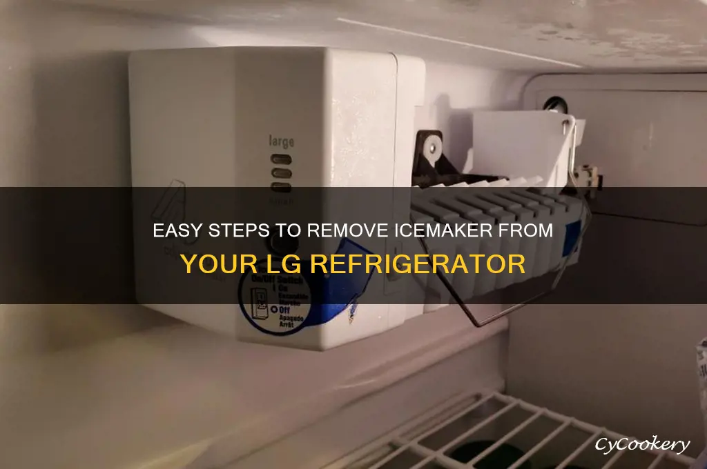 how do i get icemaker out of lg refrigerator