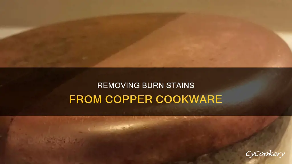 how do I get out burns on a copper pan