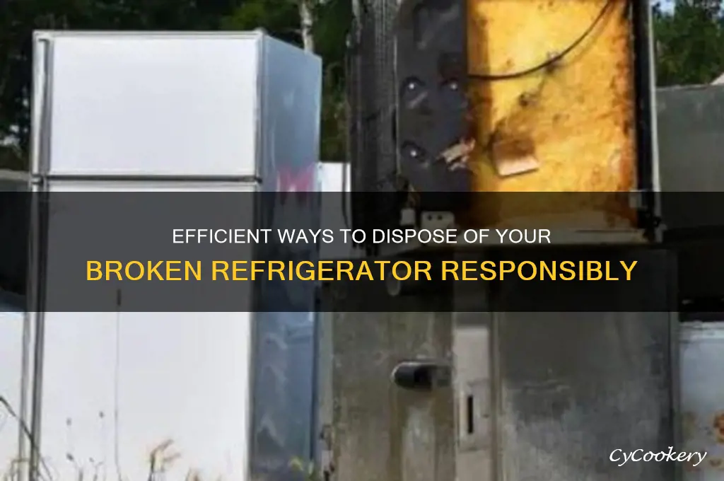how do i get rid of my broken refrigerator