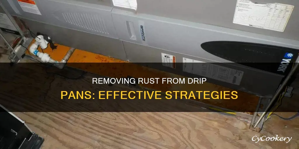 how do I get rust off of my drip pans