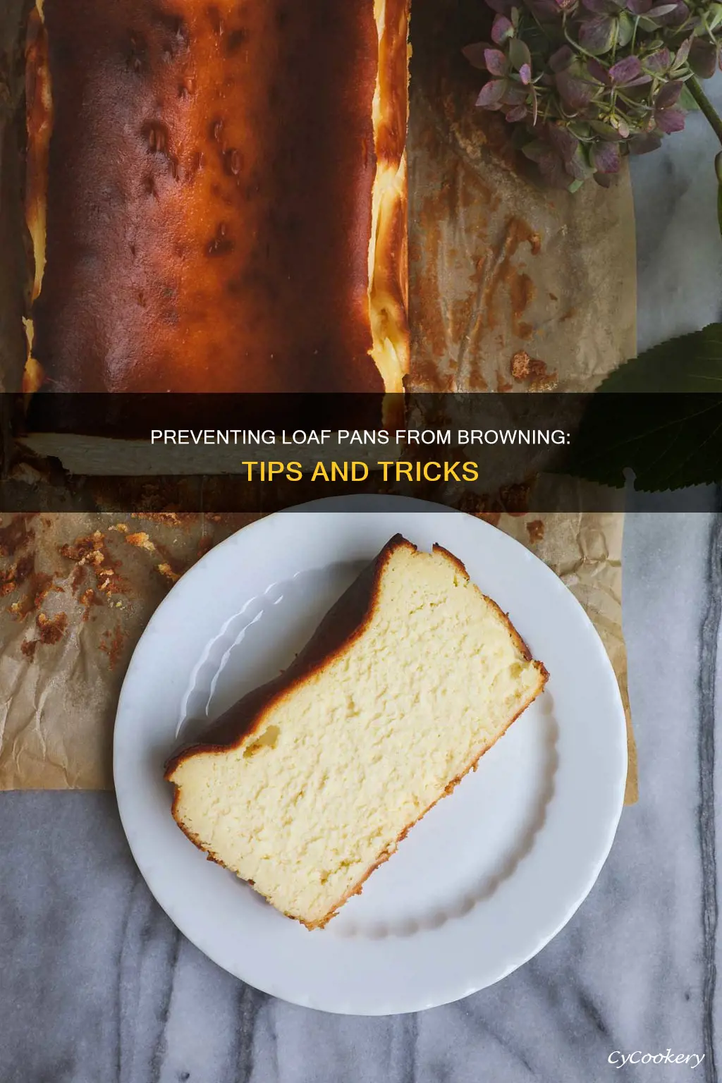 how do I keep my loaf pan from turning brown