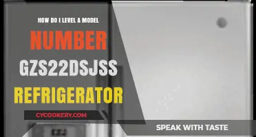 Leveling Your GE GZS22DSJSS Refrigerator: A Step-by-Step Guide