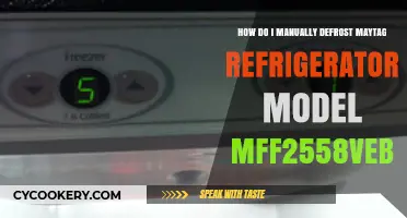 Manually Defrosting Maytag MFF2558VEB3: A Step-by-Step Guide