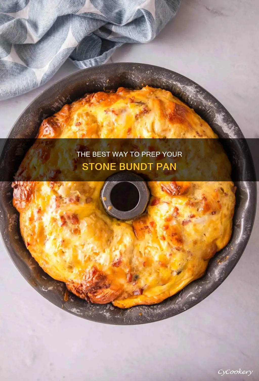 how do I prep my pampered chef stone bunt pan