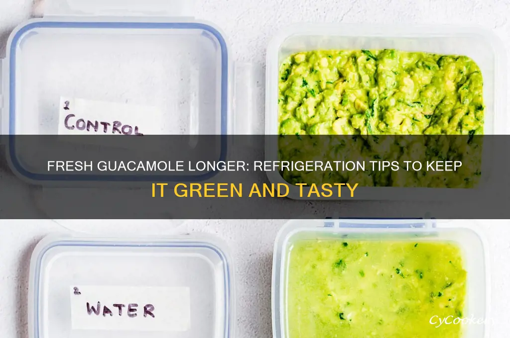 how do i preserve guacamole in the refrigerator