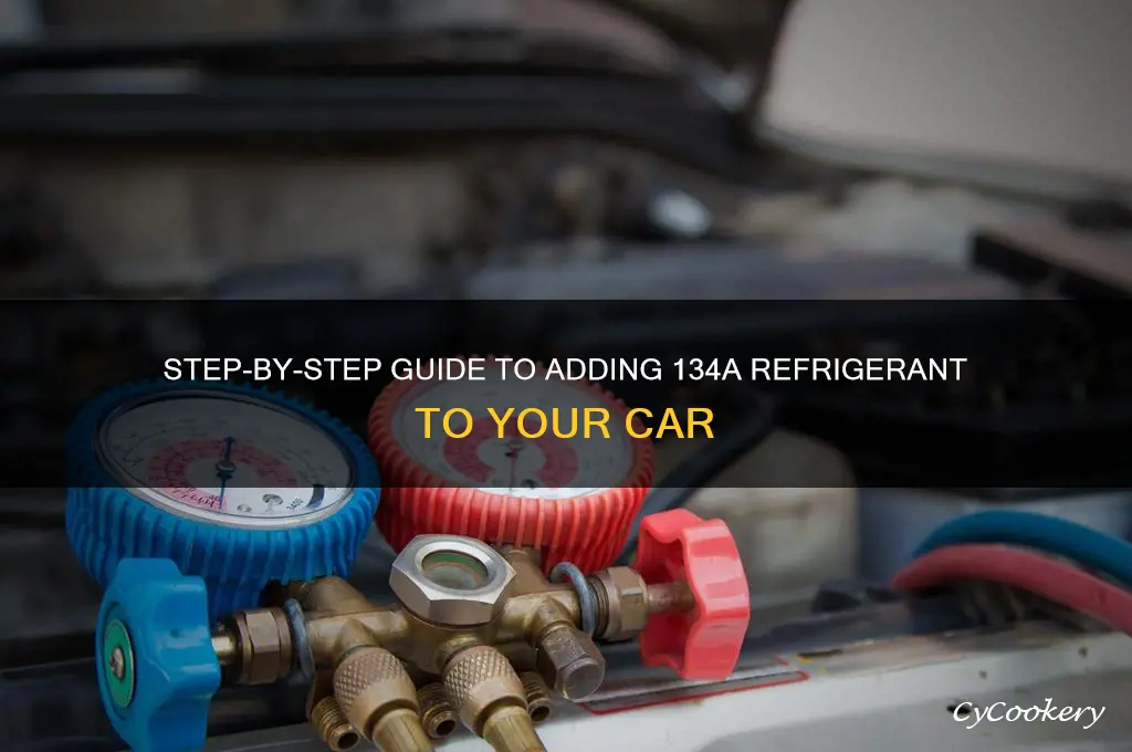 how do i put 134a refrigerant in my car