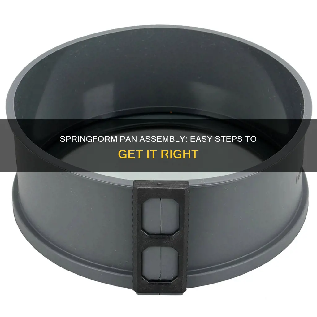 how do I put a springform pan together