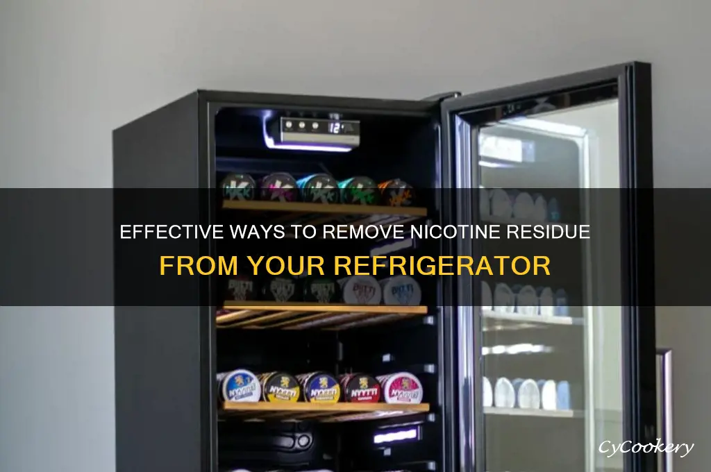 how do i remoe nicotine from my refrigerator