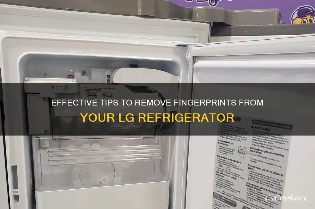 how do i remove fingerprints from my lg refrigerator