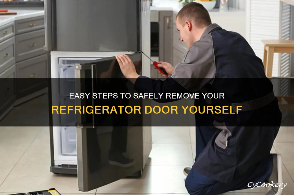 how do i remove the refrigerator door