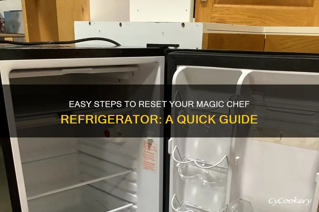 how do i reset my magic chef refrigerator