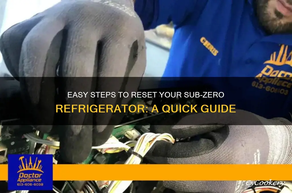 how do i reset my sub zero refrigerator