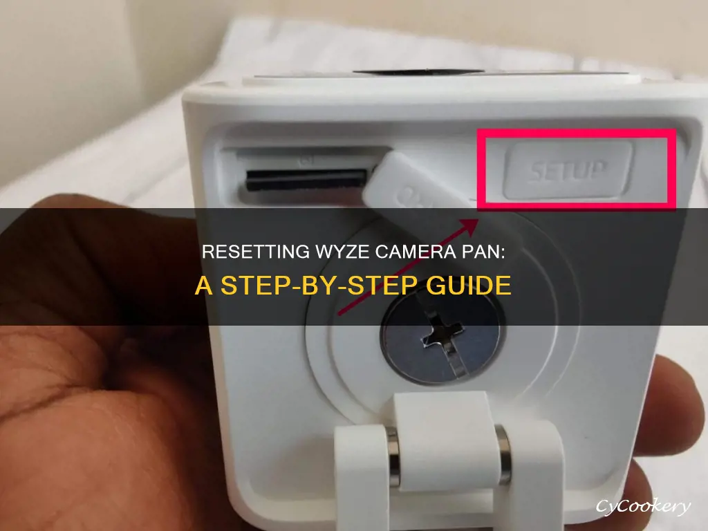 how do I reset my wyze camera pan