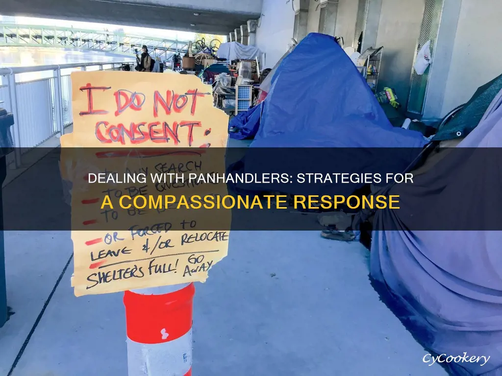 how do I respond to pan handlers