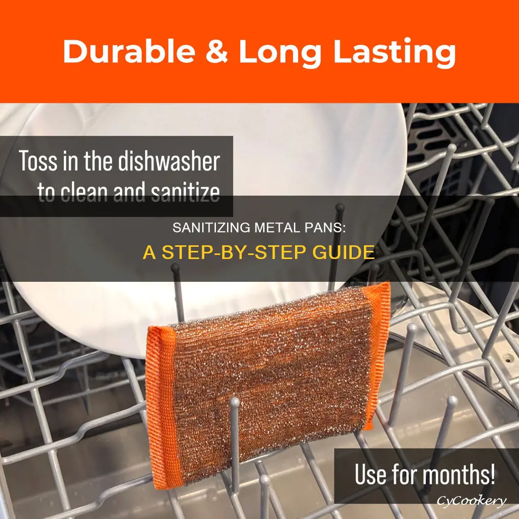 how do I sanitize a metal pan