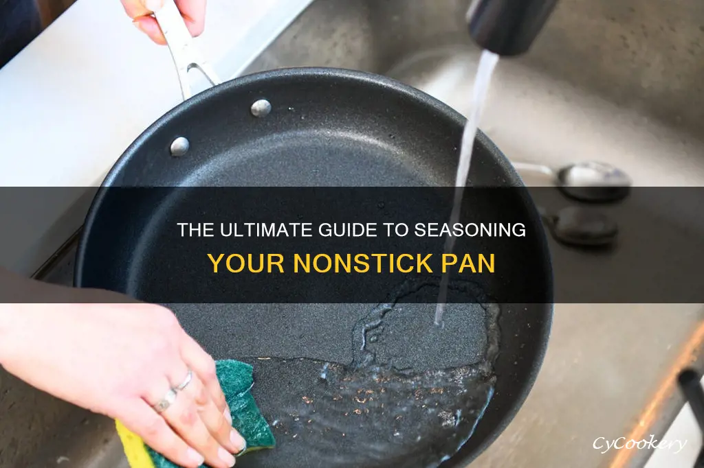 how do I season a nonstuck pan